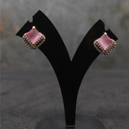 Pink diagonal Earrings