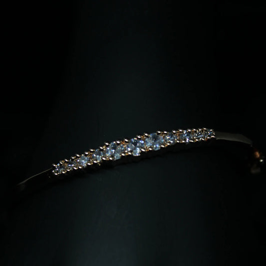 Rose Gold Crystal White Strone Bracelet
